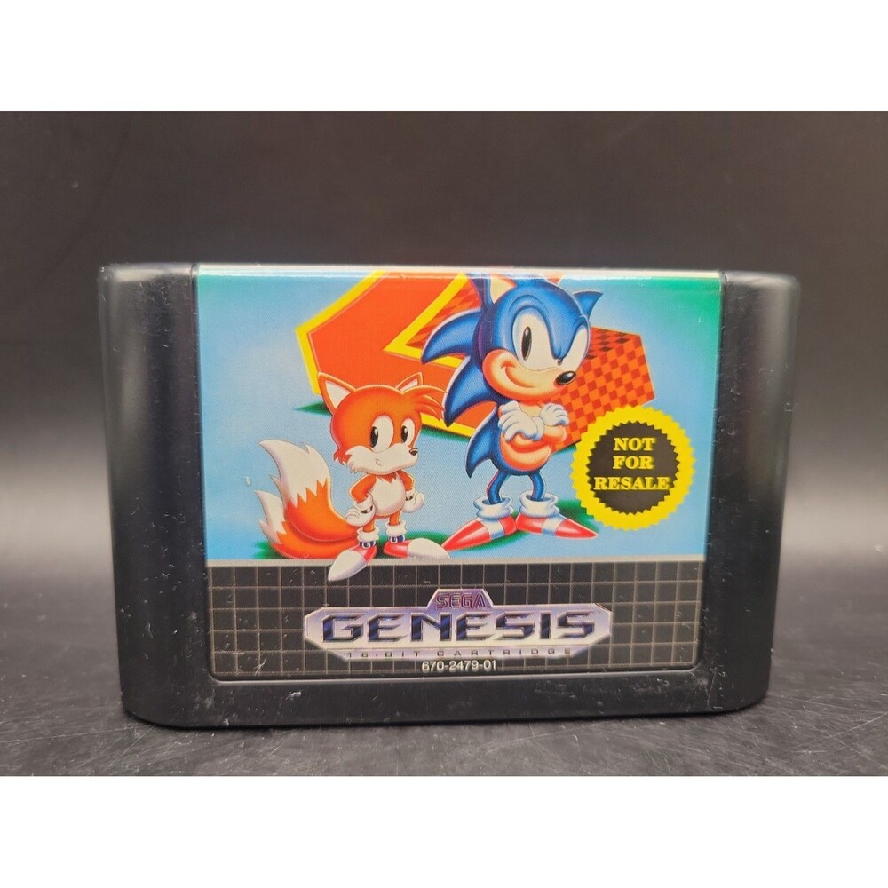 Sonic the Hedgehog 2 [Not for Resale] - Sega Genesis **Tested & Working**